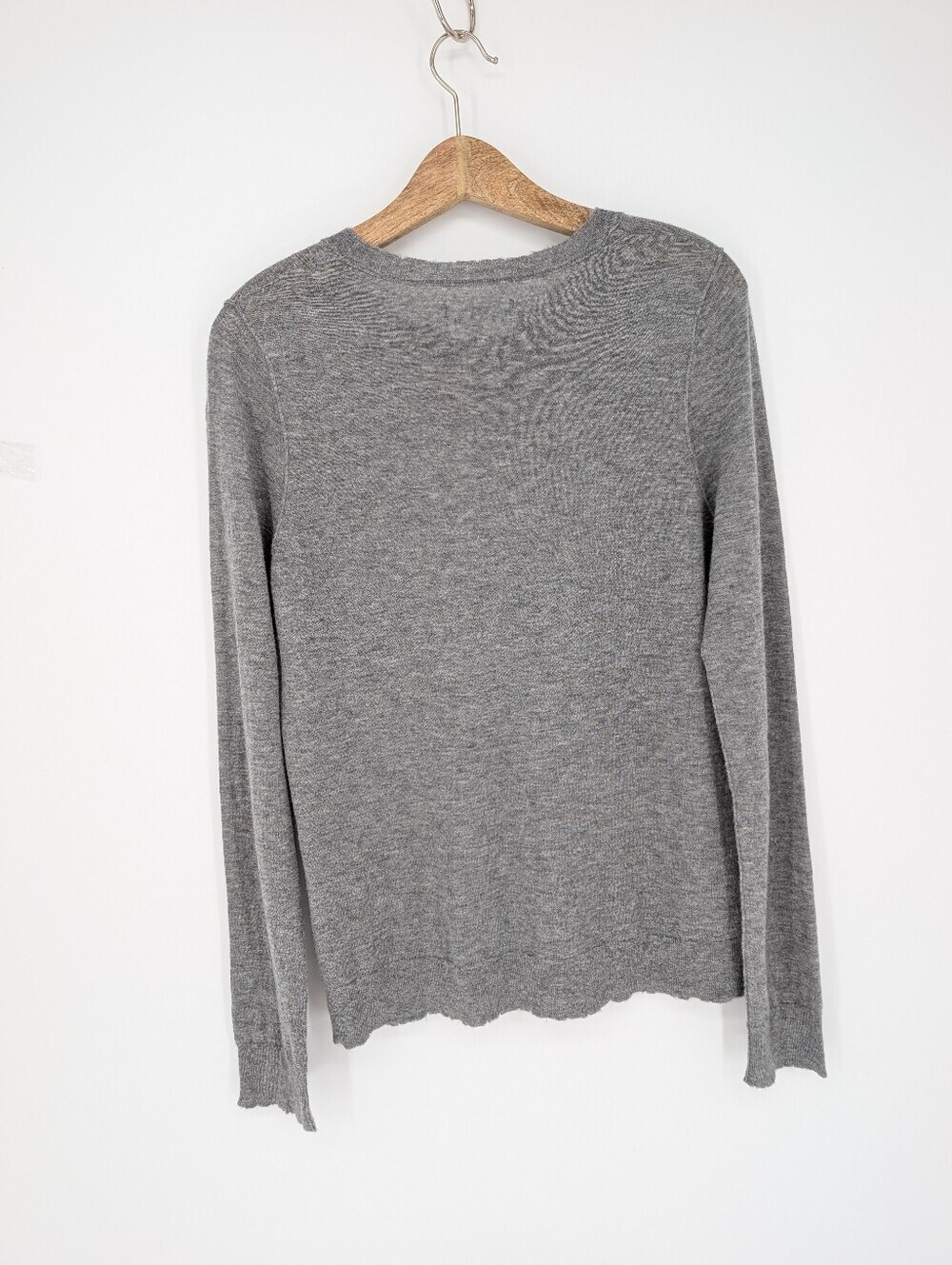 Zadig & Voltaire 100% Cashmere Miss Star Embellished Sweater Gray Large - Picture 6 of 10